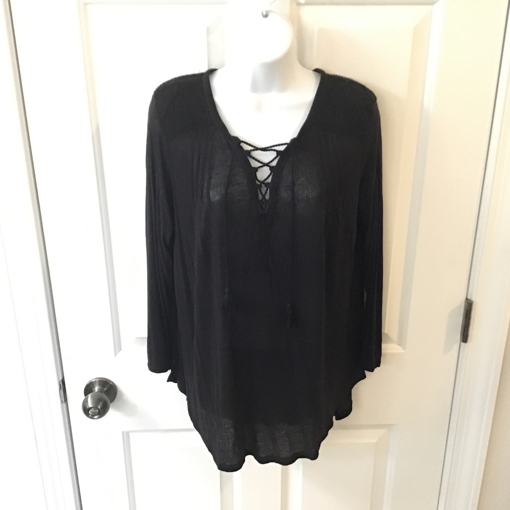 Lucky brand embroidered top